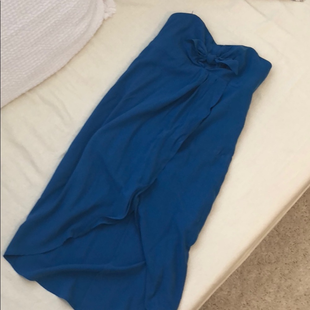 Tracy Reese blue silk dress